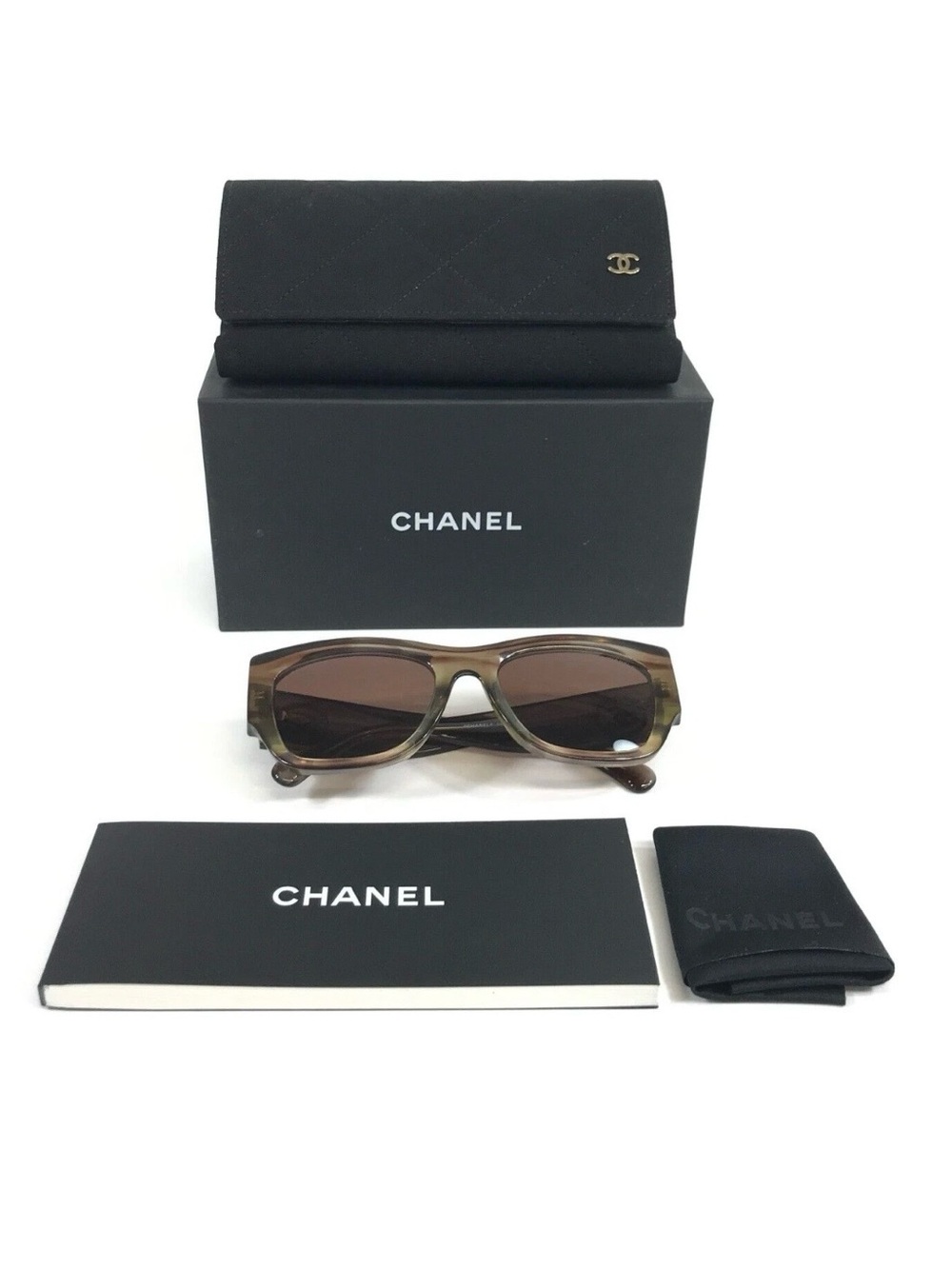 100% Authentic CHANEL Brown Gradient Sunglasses- CH5507A NWT comes w/ Case & COA
